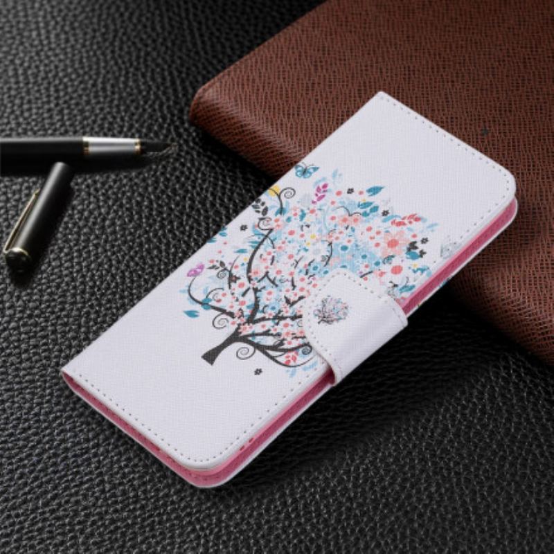 Flip Cover Oppo A94 5G Blomstret Træ