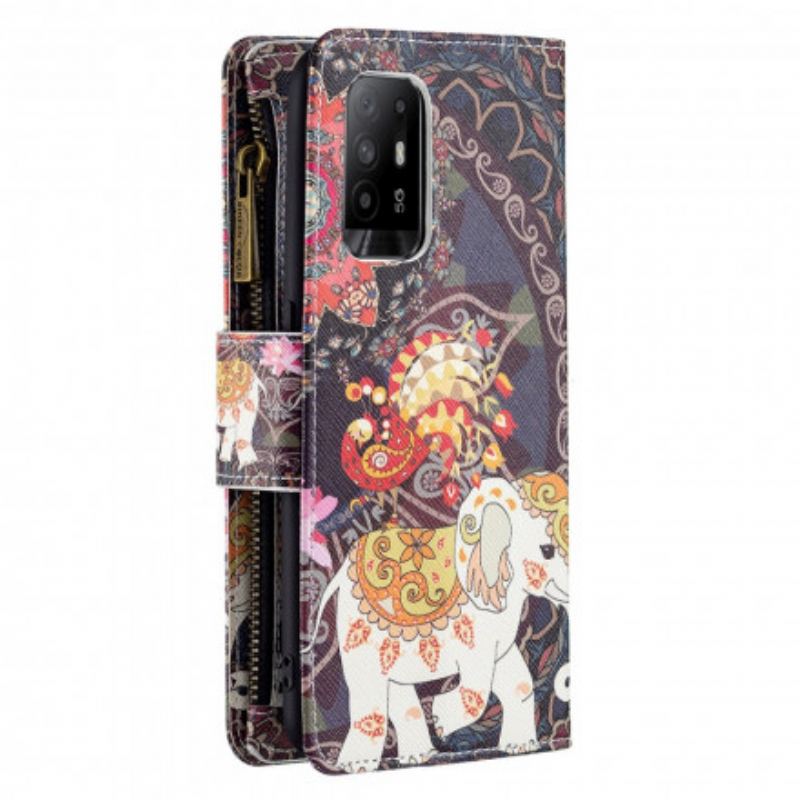 Flip Cover Oppo A94 5G Elefant Lynlåslomme