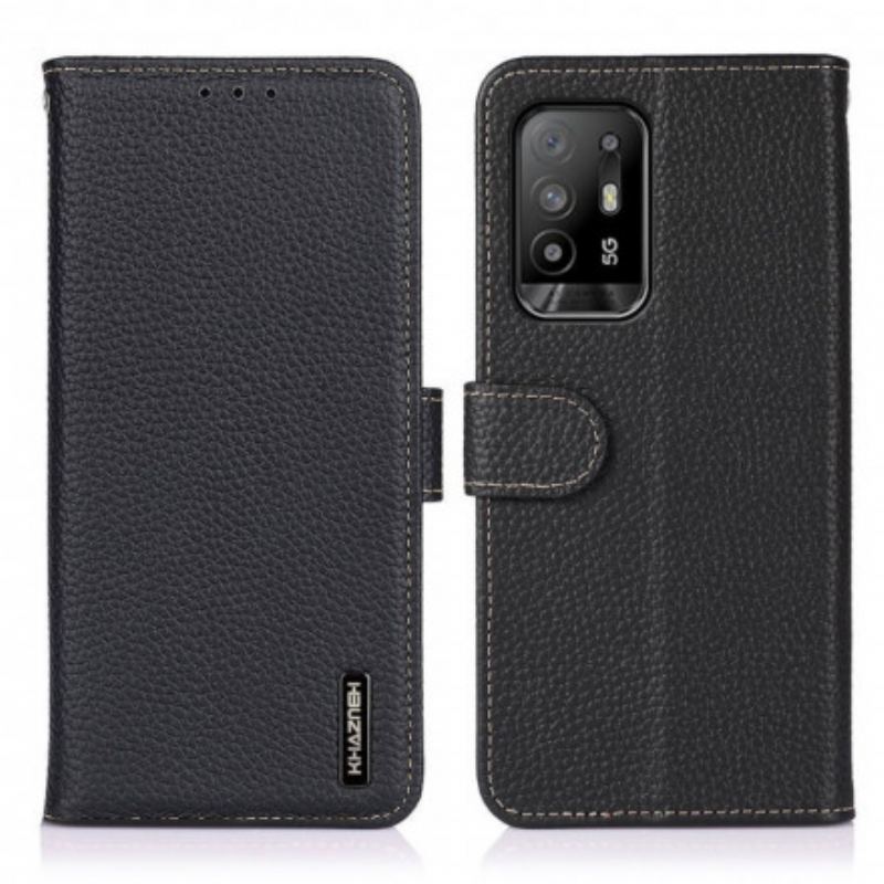 Flip Cover Oppo A94 5G Khazneh Litchi Læder