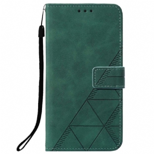 Flip Cover Oppo A94 5G Kunstlæder Med Rem