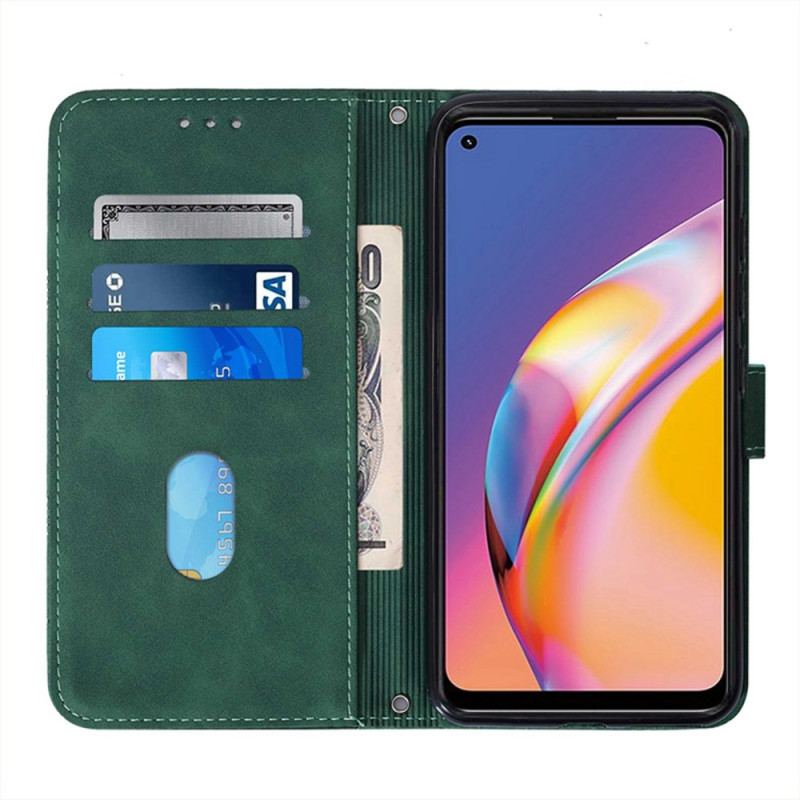 Flip Cover Oppo A94 5G Kunstlæder Med Rem