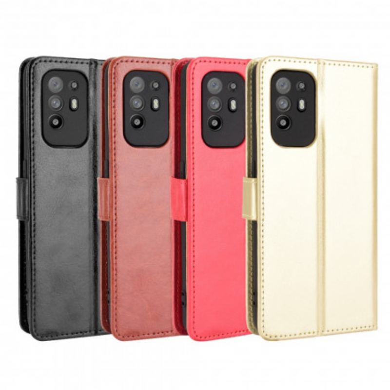 Flip Cover Oppo A94 5G Prangende Kunstlæder