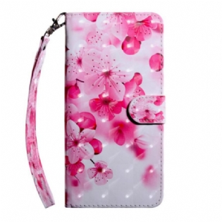 Flip Cover Oppo A94 5G Rose Blomster Med Snor