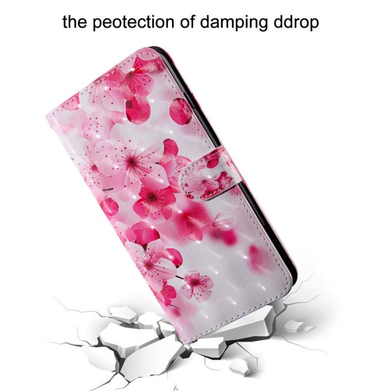 Flip Cover Oppo A94 5G Rose Blomster Med Snor