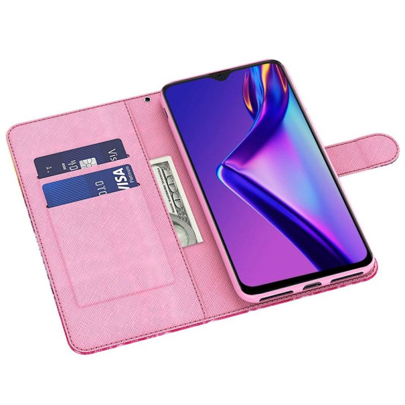 Flip Cover Oppo A94 5G Rosentræ Med Snor