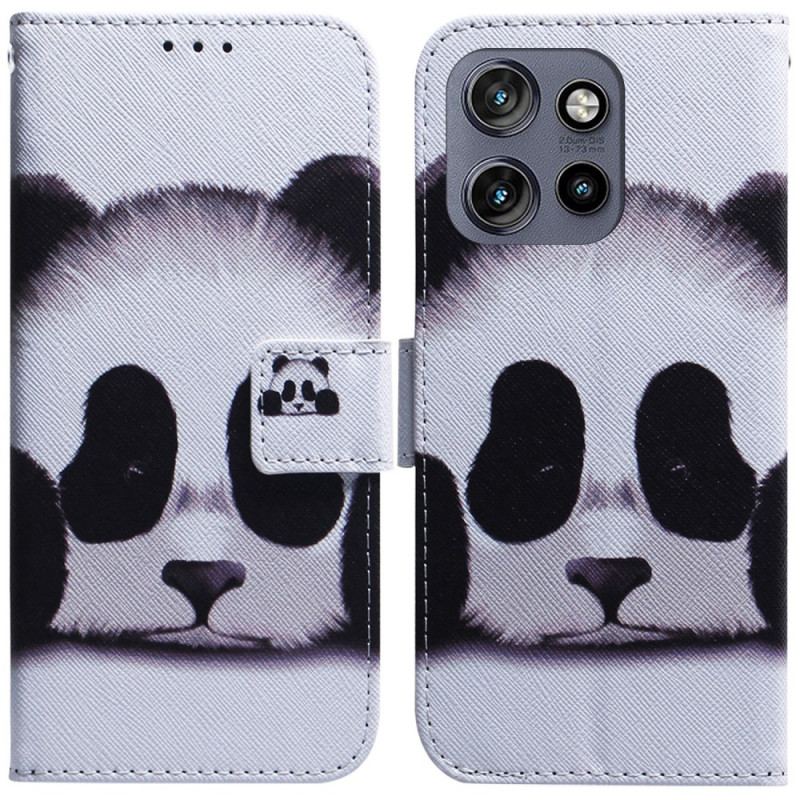 Flip Cover Motorola Edge 50 Neo Panda