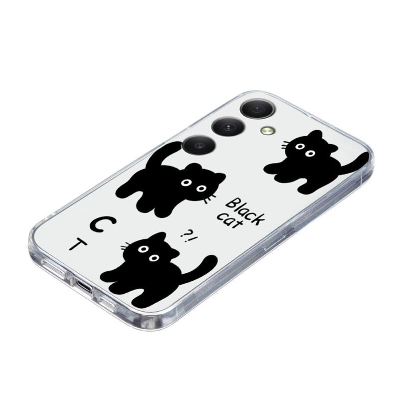 Cover Samsung Galaxy S24 Fe Sort Kat