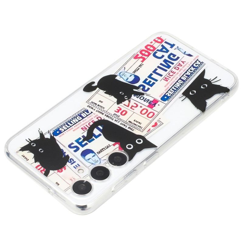 Cover Samsung Galaxy S24 Fe Sorte Katte