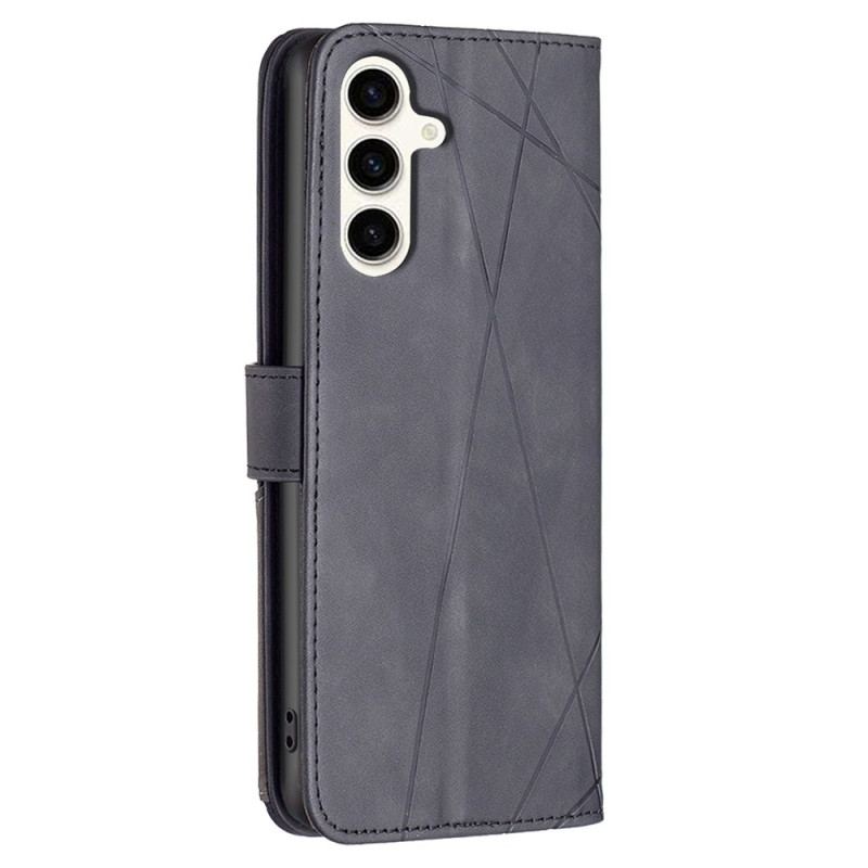 Flip Cover Samsung Galaxy S24 Fe Binfen Farve Geometrisk Mønster