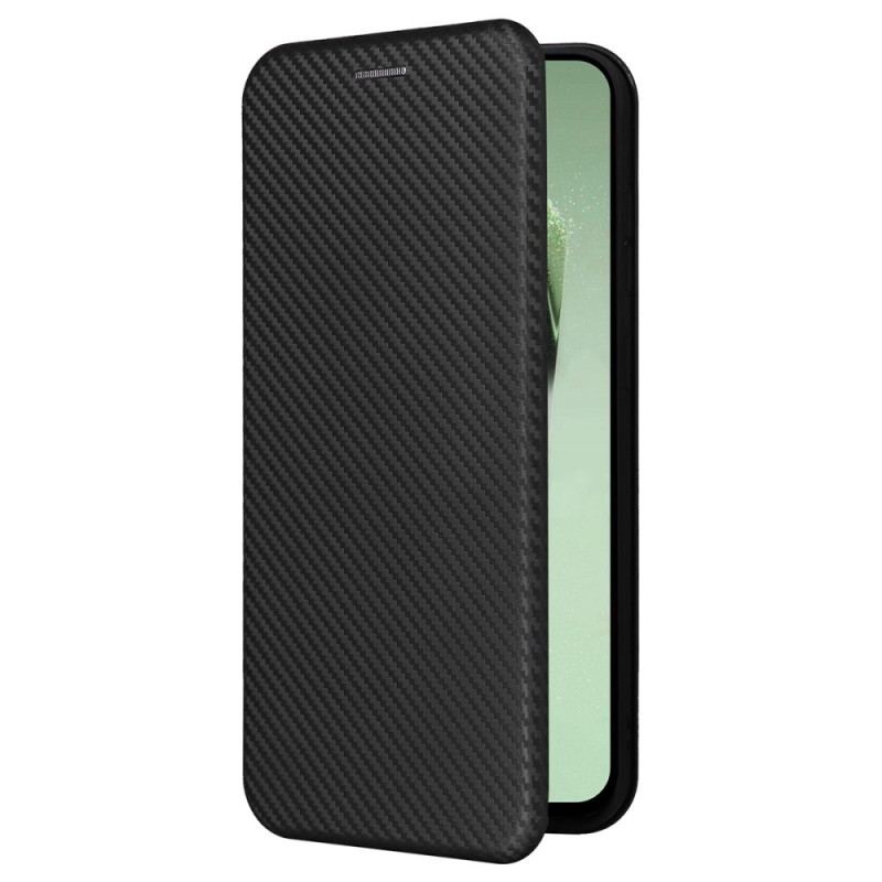 Flip Cover Samsung Galaxy S24 Fe Carbon Fiber Tekstur