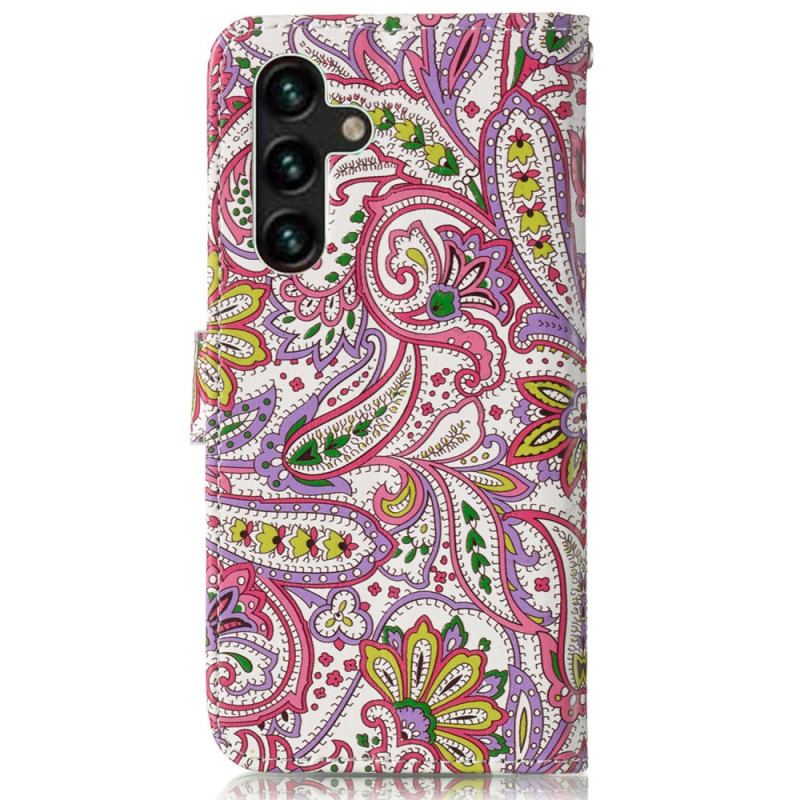 Flip Cover Samsung Galaxy S24 Fe Paisley Mønster