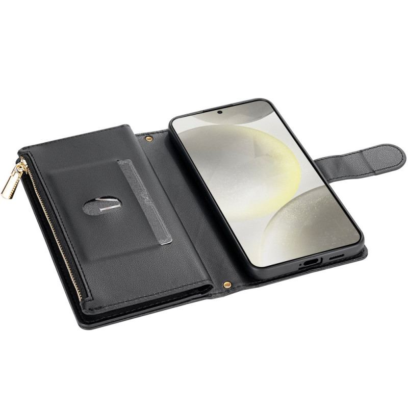 Flip Cover Samsung Galaxy S24 Fe Polstret Med Rem Og Skulderrem