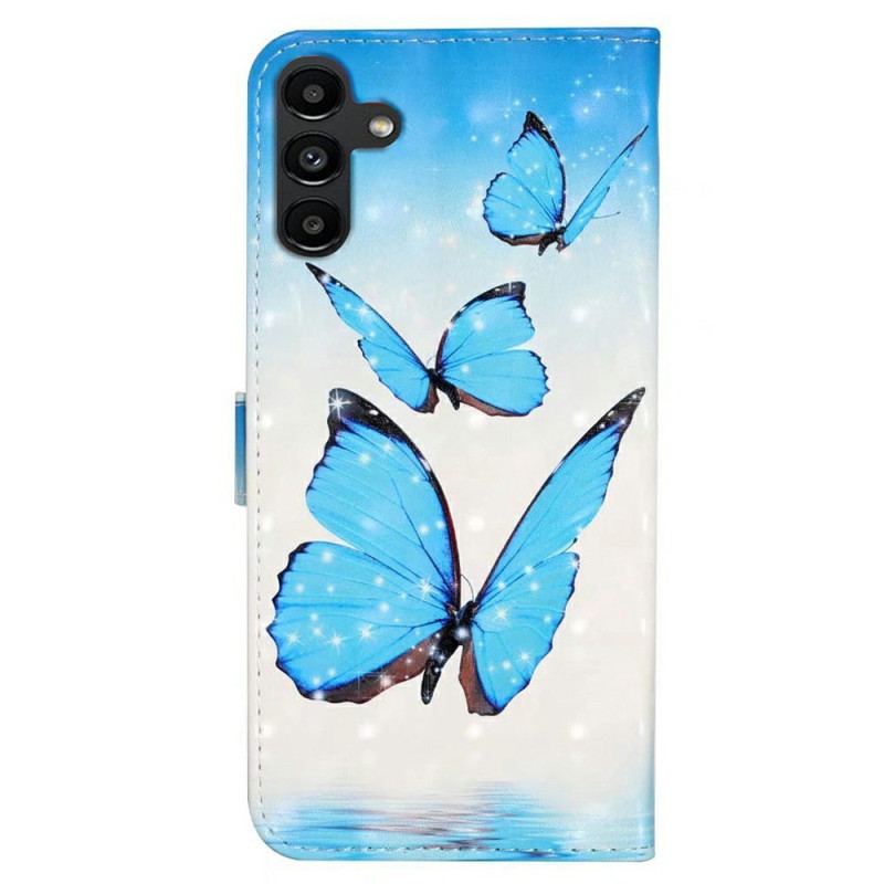 Flip Cover Samsung Galaxy S24 Fe Tre Sommerfugle