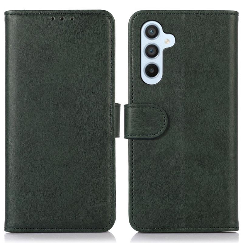 Læder Cover Samsung Galaxy S24 Fe Telefon Etui Klassisk 3 Kort Holder