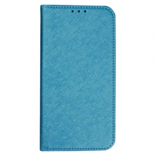 Læder Cover Samsung Galaxy S24 Fe Telefon Etui Krydstekstur