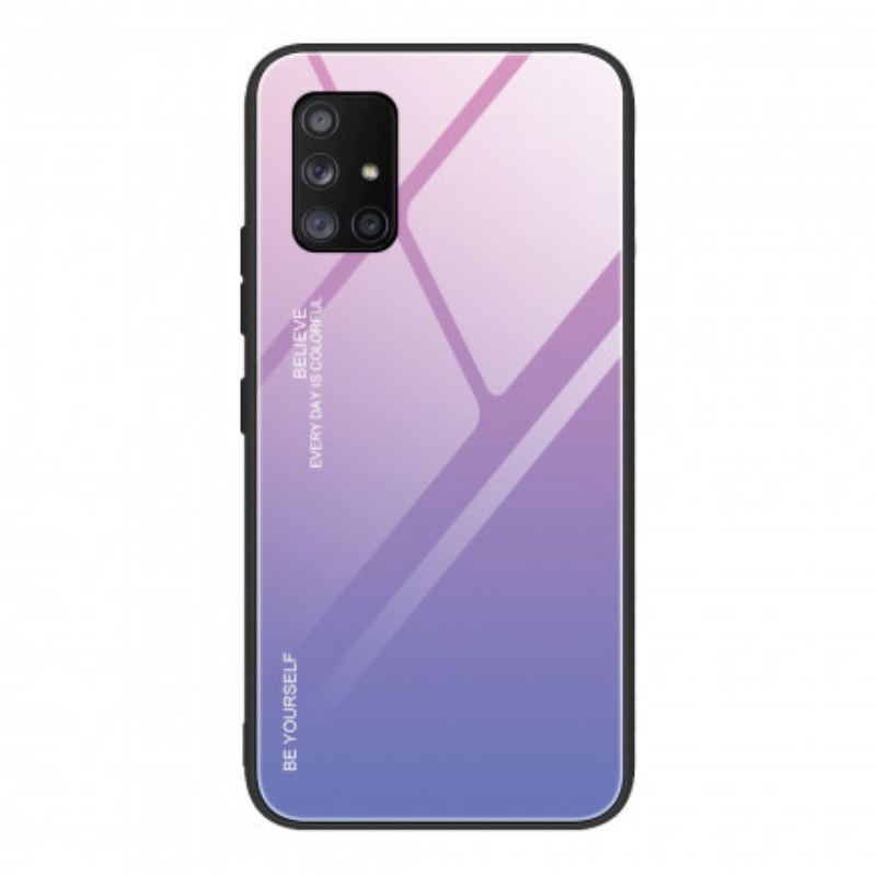 Cover Samsung Galaxy A71 5G Hærdet Glas Vær Dig Selv