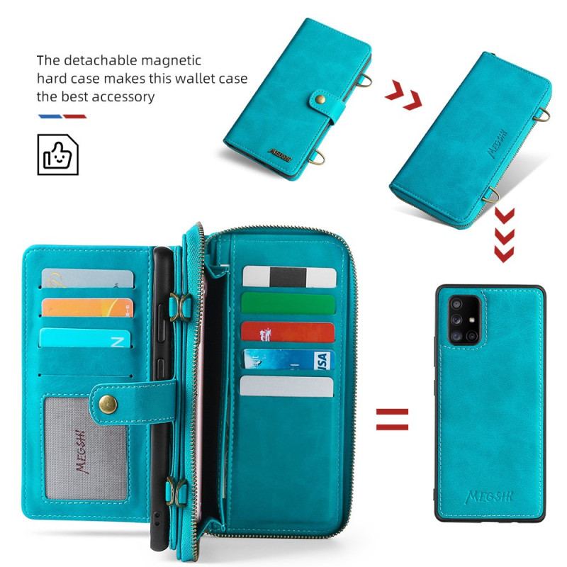 Flip Cover Samsung Galaxy A71 5G Megshi Aftagelig