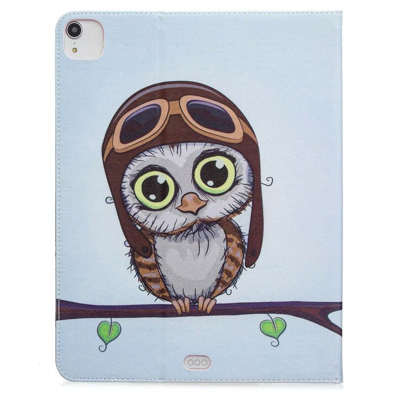 Flip Cover iPad Pro 12.9" (2022) Ugle Print Mønster