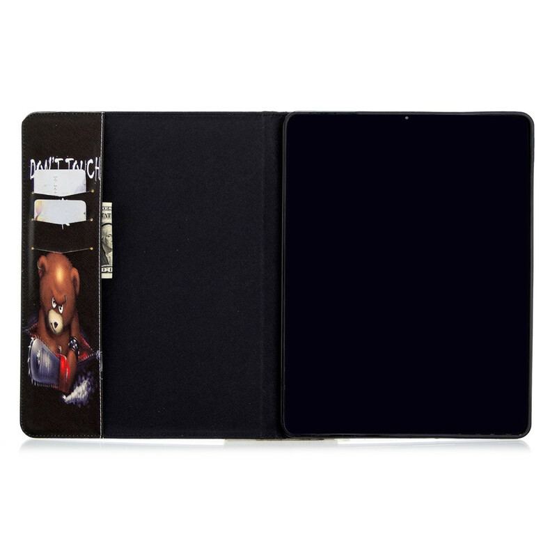 Læder Cover iPad Pro 12.9" (2022) Bjørn Print Mønster