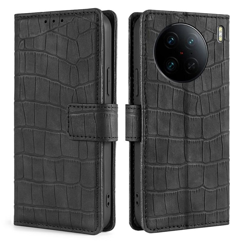 Flip Cover Vivo X90 Pro Krokodille