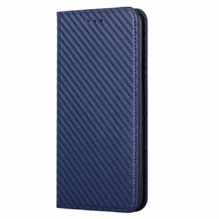 Cover Samsung Galaxy S23 Plus 5G Med Snor Flip Cover Strappy Carbon Fiber Style