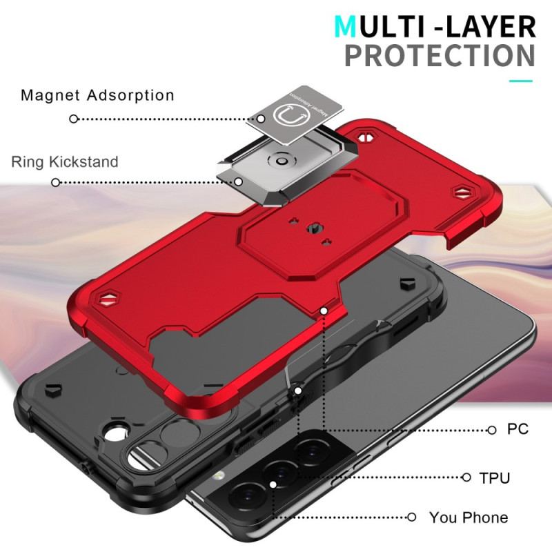 Cover Samsung Galaxy S23 Plus 5G Metal Effekt Ring-support