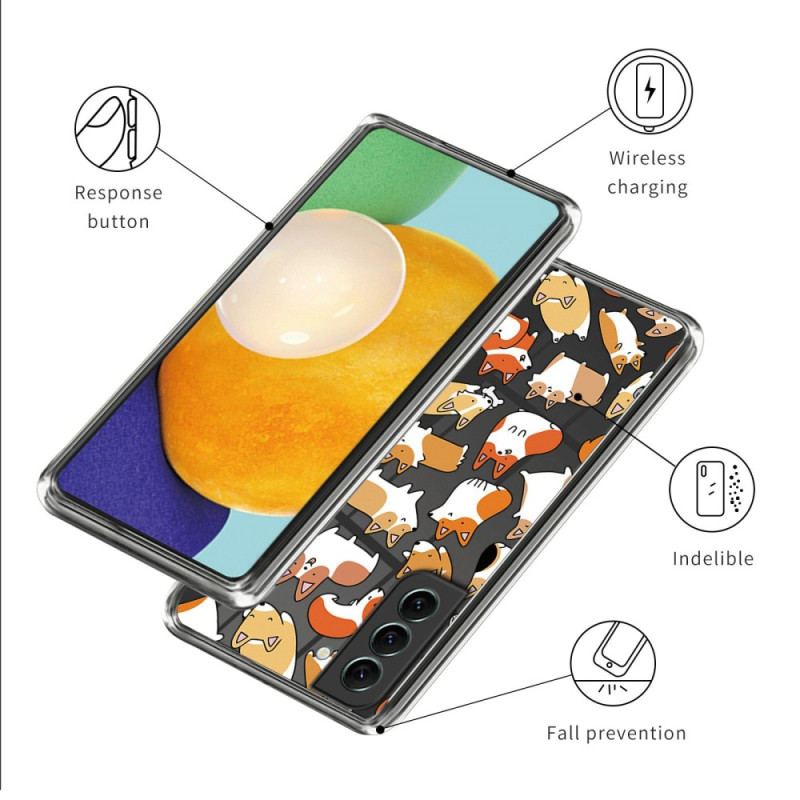 Cover Samsung Galaxy S23 Plus 5G Sømløse Flere Hunde