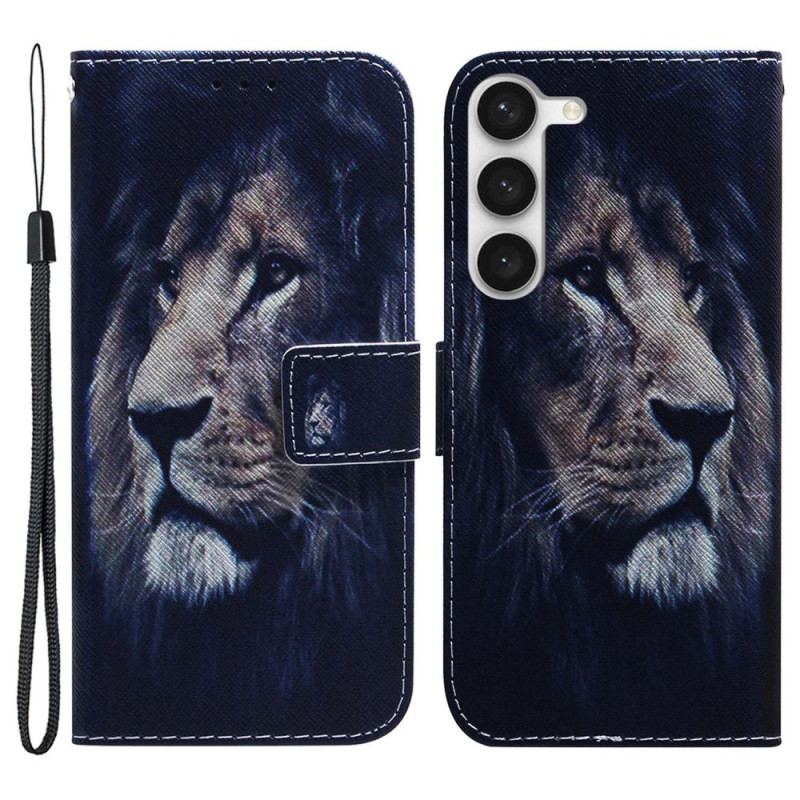 Flip Cover Samsung Galaxy S23 Plus 5G Drømme-løve