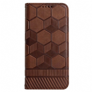 Flip Cover Samsung Galaxy S23 Plus 5G Med Snor Strappy Fodboldstil