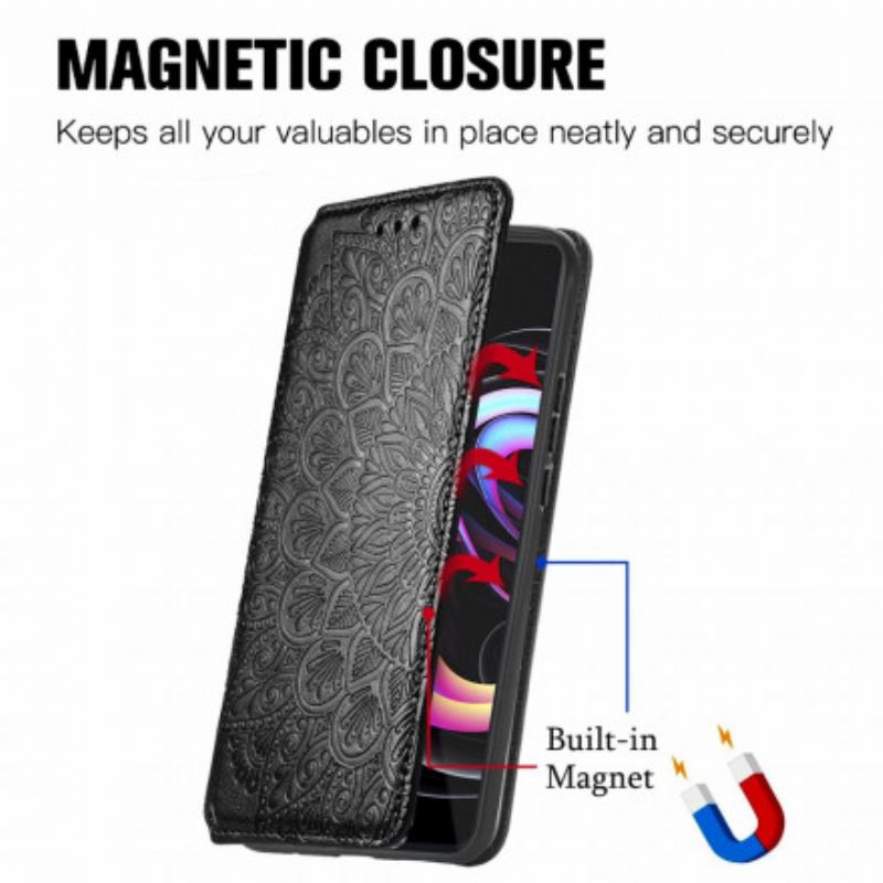 Cover Motorola Edge 20 Pro Flip Cover Mandala