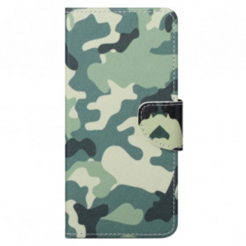 Flip Cover Motorola Edge 20 Pro Militær Camouflage