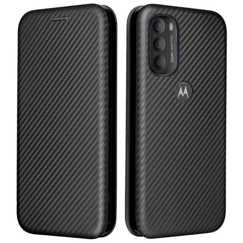 Cover Moto G71 5G Flip Cover Farvet Carbon Silikone