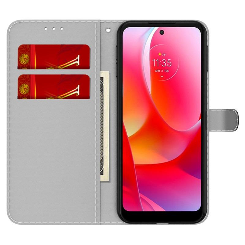 Flip Cover Moto G71 5G Abstrakt Mønster