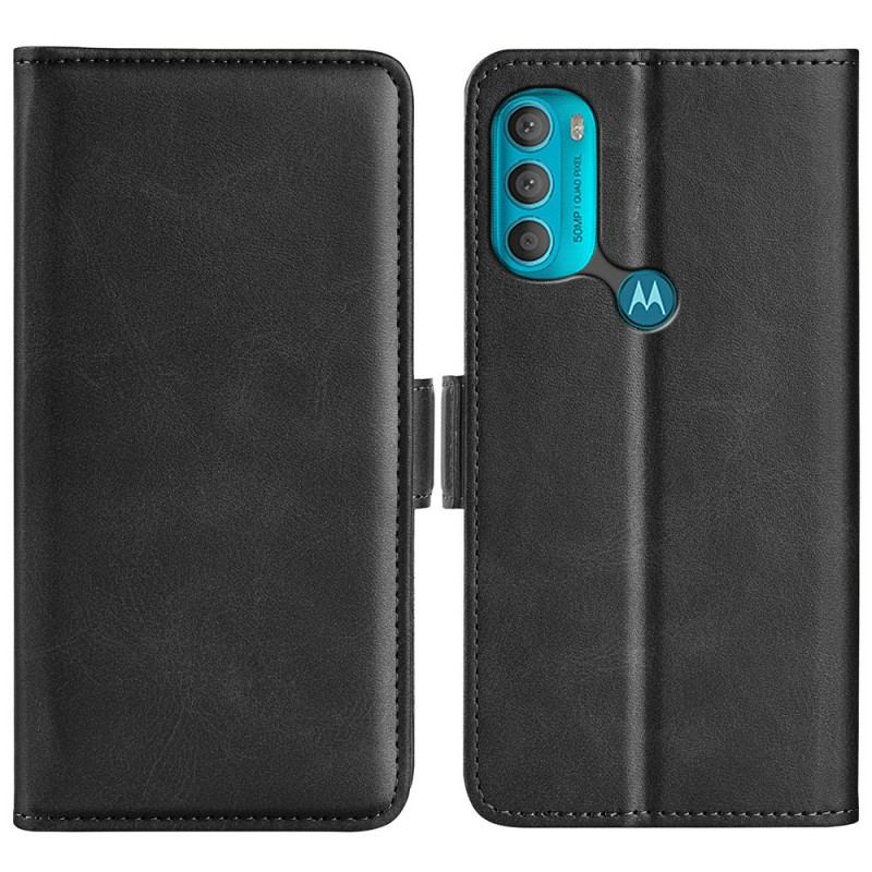 Flip Cover Moto G71 5G Læder Cover Dobbelt Klap