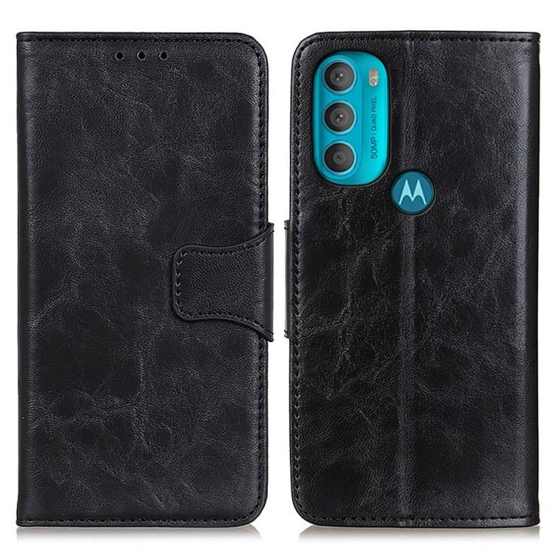 Flip Cover Moto G71 5G Læder Cover Dobbeltsidet Magnetisk Klap