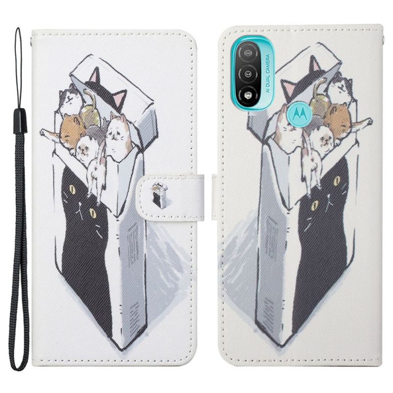 Flip Cover Moto G71 5G Med Snor Levering Thong Cats