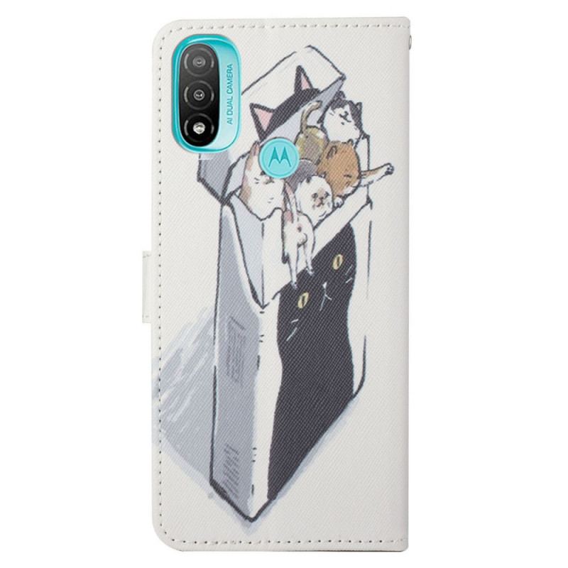 Flip Cover Moto G71 5G Med Snor Levering Thong Cats