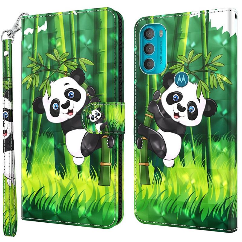 Flip Cover Moto G71 5G Panda Og Bambus