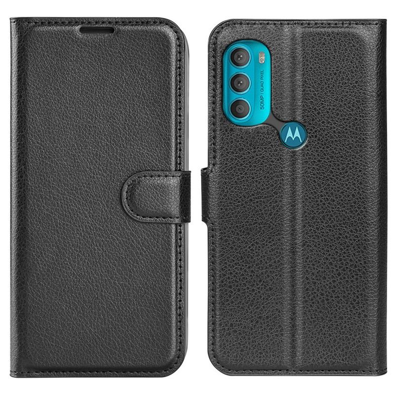 Læder Cover Moto G71 5G Klassisk