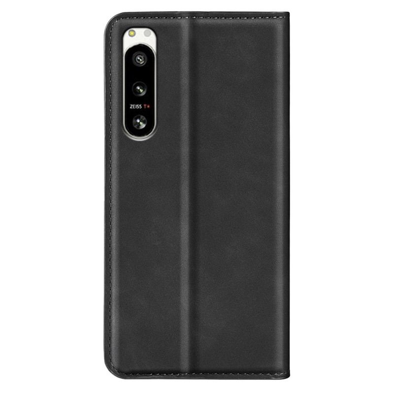 Cover Sony Xperia 5 IV Flip Cover Læder Styling