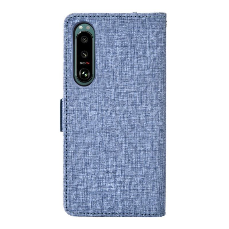 Flip Cover Sony Xperia 5 IV Jeans Med Roterende Kortholder