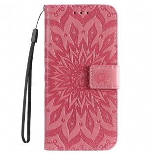 Flip Cover Sony Xperia 5 IV Mandala Sun Med Snor