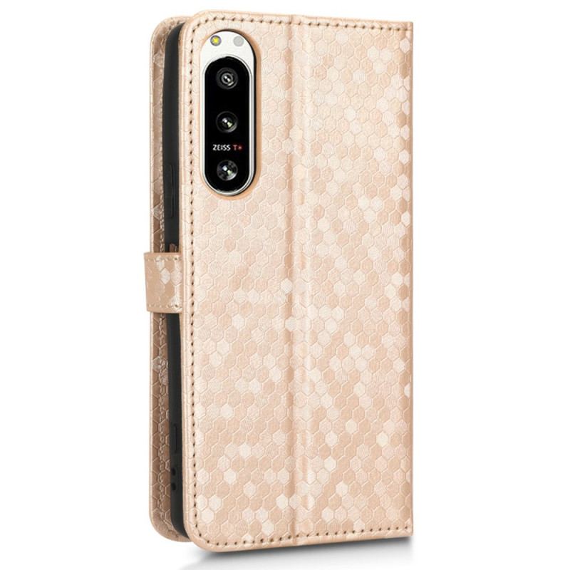 Flip Cover Sony Xperia 5 IV Med Snor 3d Strappy Design