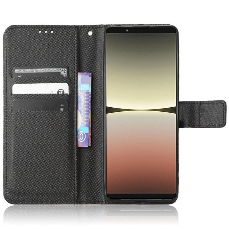 Flip Cover Sony Xperia 5 IV Med Snor Imiteret Læderrem