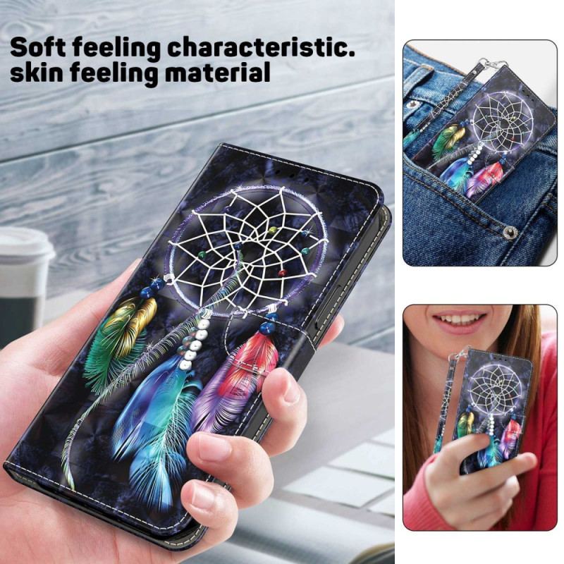 Flip Cover Sony Xperia 5 IV Med Snor Strap Dream Catcher