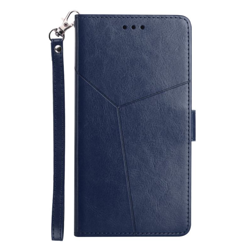 Flip Cover Sony Xperia 5 IV Med Snor Strappy Y-mønster