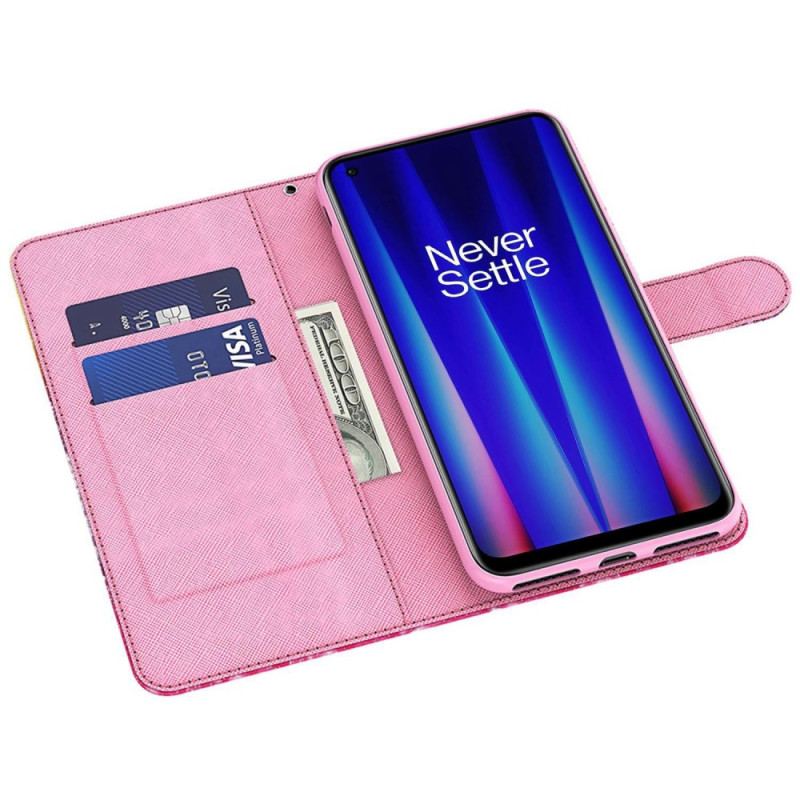 Flip Cover Sony Xperia 5 IV Med Snor Thong Sommerfugle