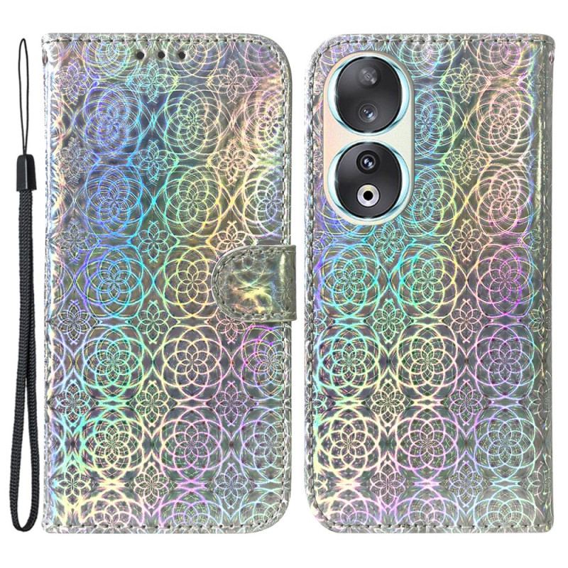 Flip Cover Honor 90 Med Snor Strappy Disco