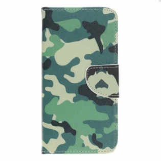 Flip Cover Huawei P Smart S Militær Camouflage
