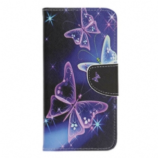 Flip Cover Huawei P Smart S Neon Sommerfugle